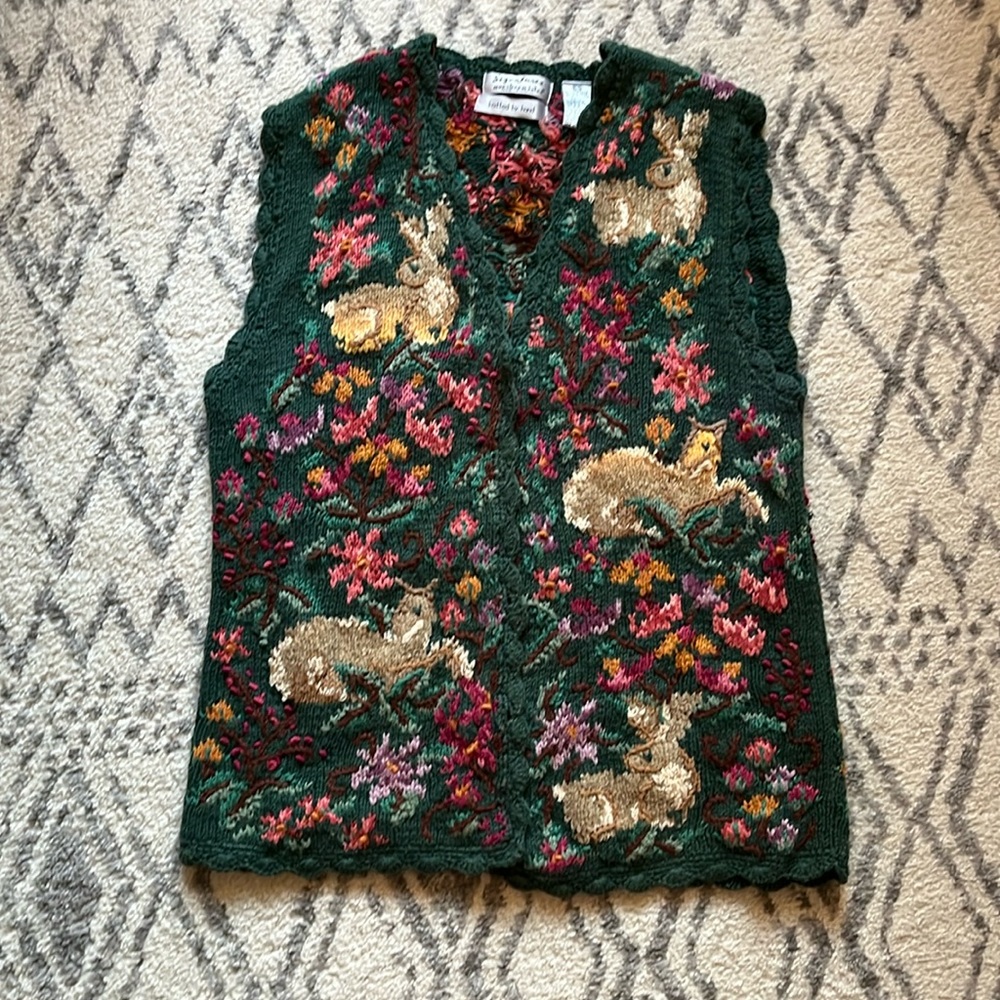 Vintage Signatures by Northern Isles knit by hand Sweater Vest